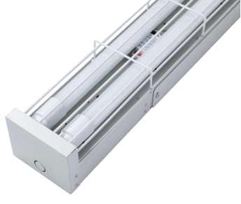 Emergency sensor LED tube batten fixture IP20